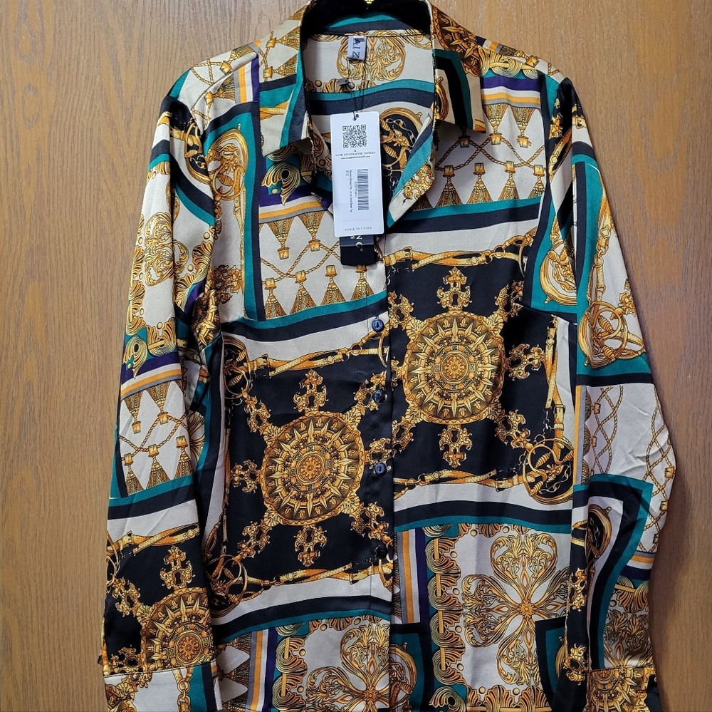 Status Print blouse